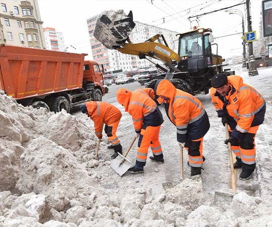 Уборка снега в Белорецке и  Республике Башкортостан