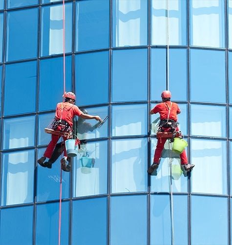 Мытье фасадов промальпинистами в Белорецке